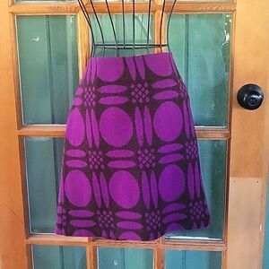 Mod pattern wool blend miniskirt from Boden, size 6 (US)